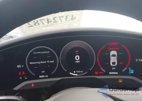 2025 Porsche Taycan 4 from USA, damaged, VIN WP0AA2Y10SSA11682